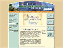 Tablet Screenshot of firstchurchcf.com